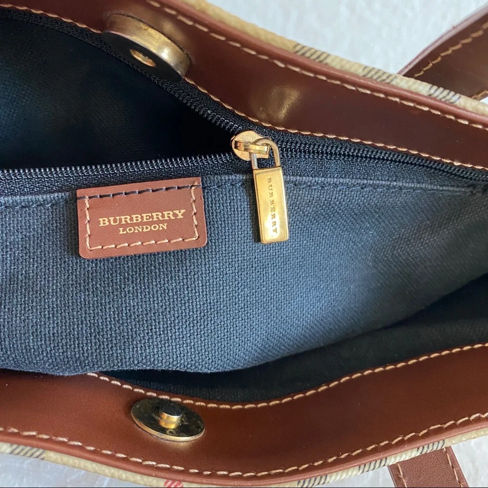 Burberry check tote